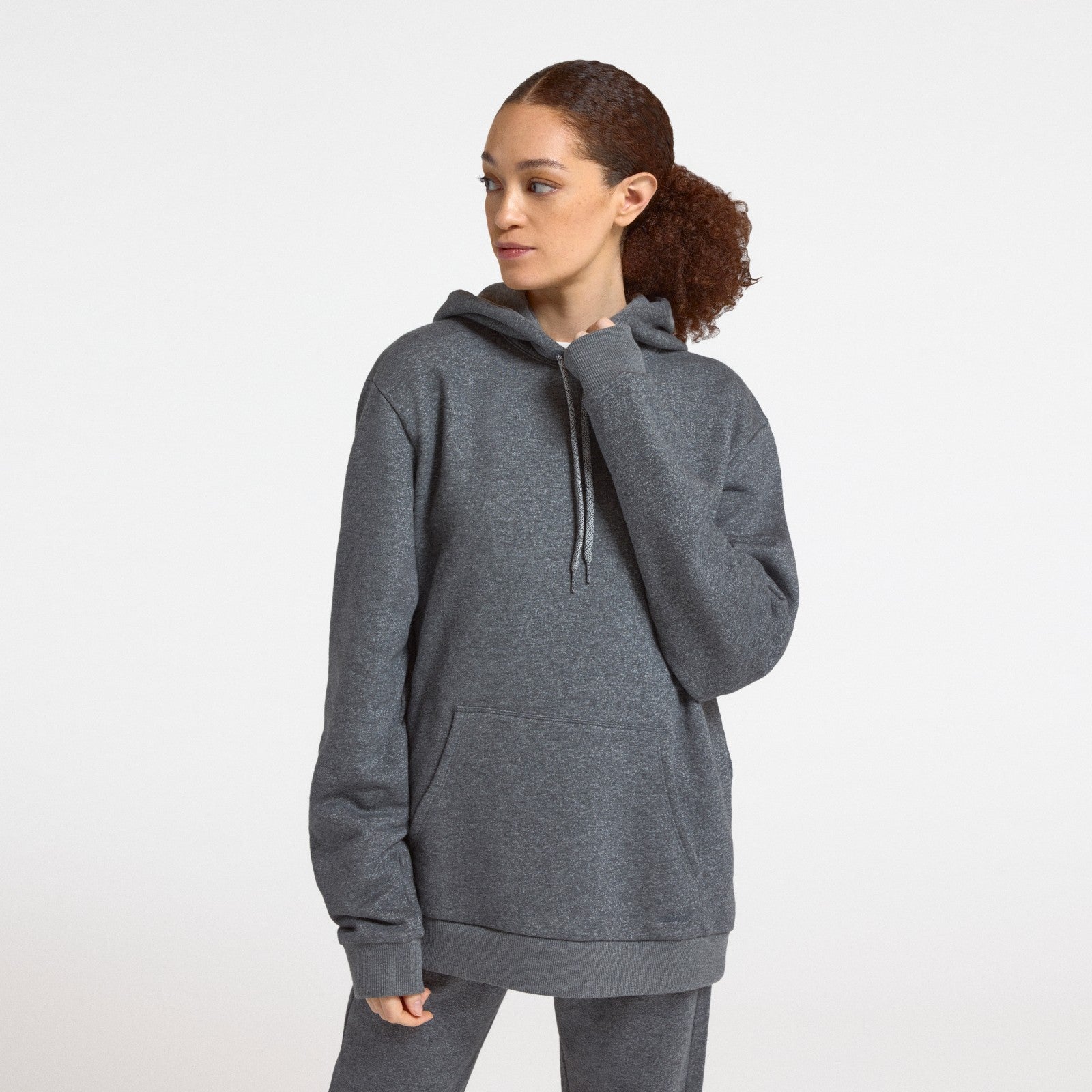 Unisex Merino Blend Hoodie - Natural Grey Heather