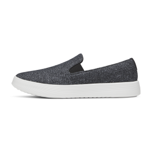 Women's Wool Cruiser Slip On - Dark Grey (Light Grey Sole)